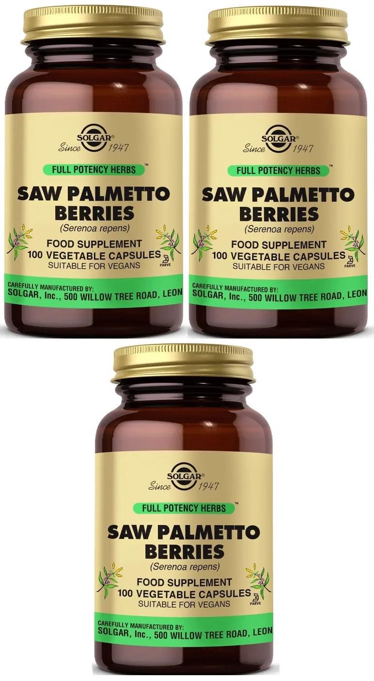 Solgar Palmetto Sade Unisex Vitamin 3x100 Kapsül