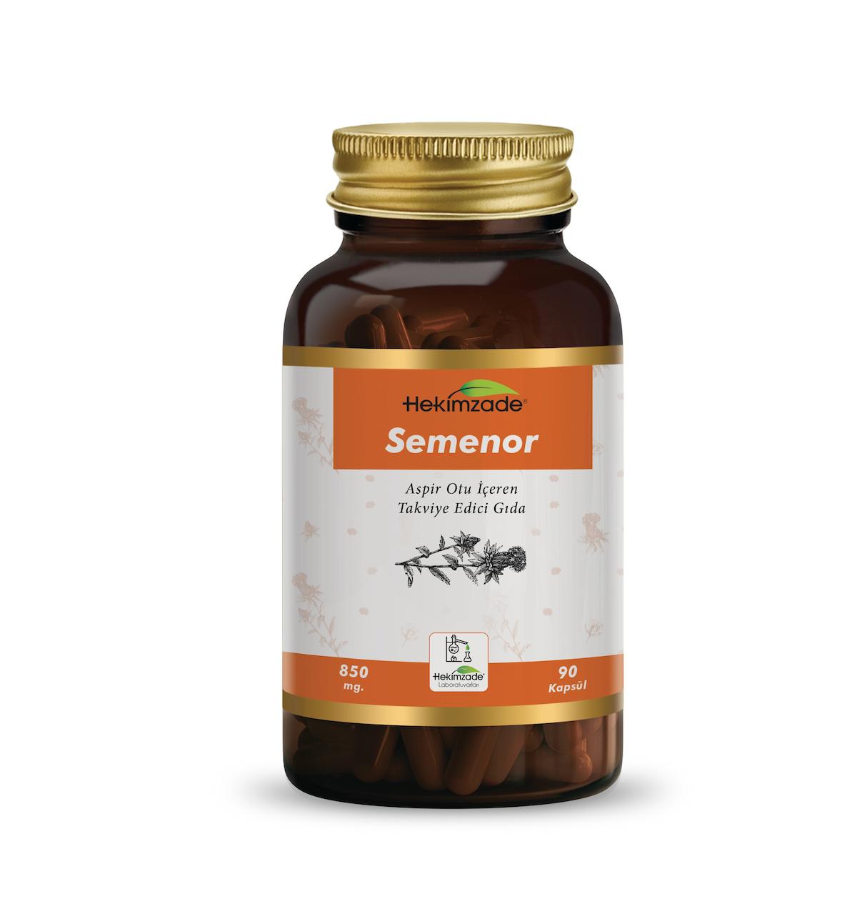 Hekimzade Semenor Aromasız Erkek Vitamin 90 Kapsül