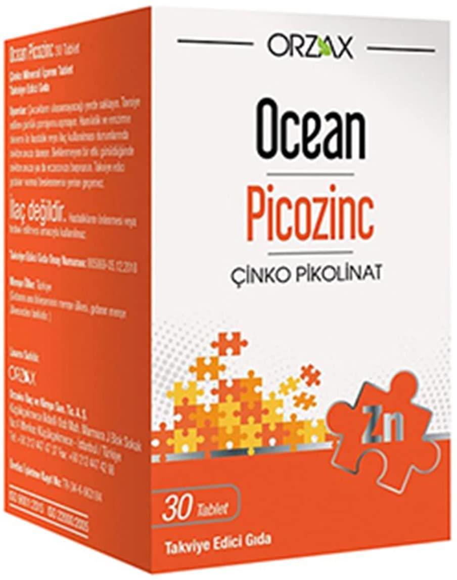 Ocean Çinko Aromasız Unisex Vitamin 30 Tablet