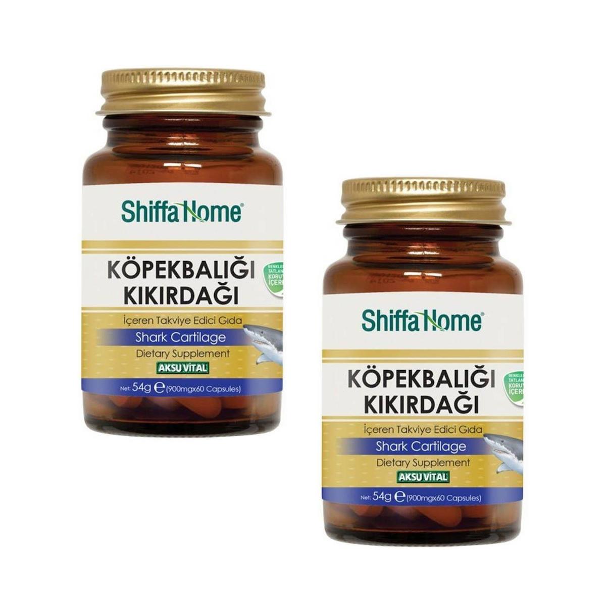 Shiffa Home Köpekbalığı Kıkırdağı Aromasız Unisex Vitamin 2x60 Kapsül