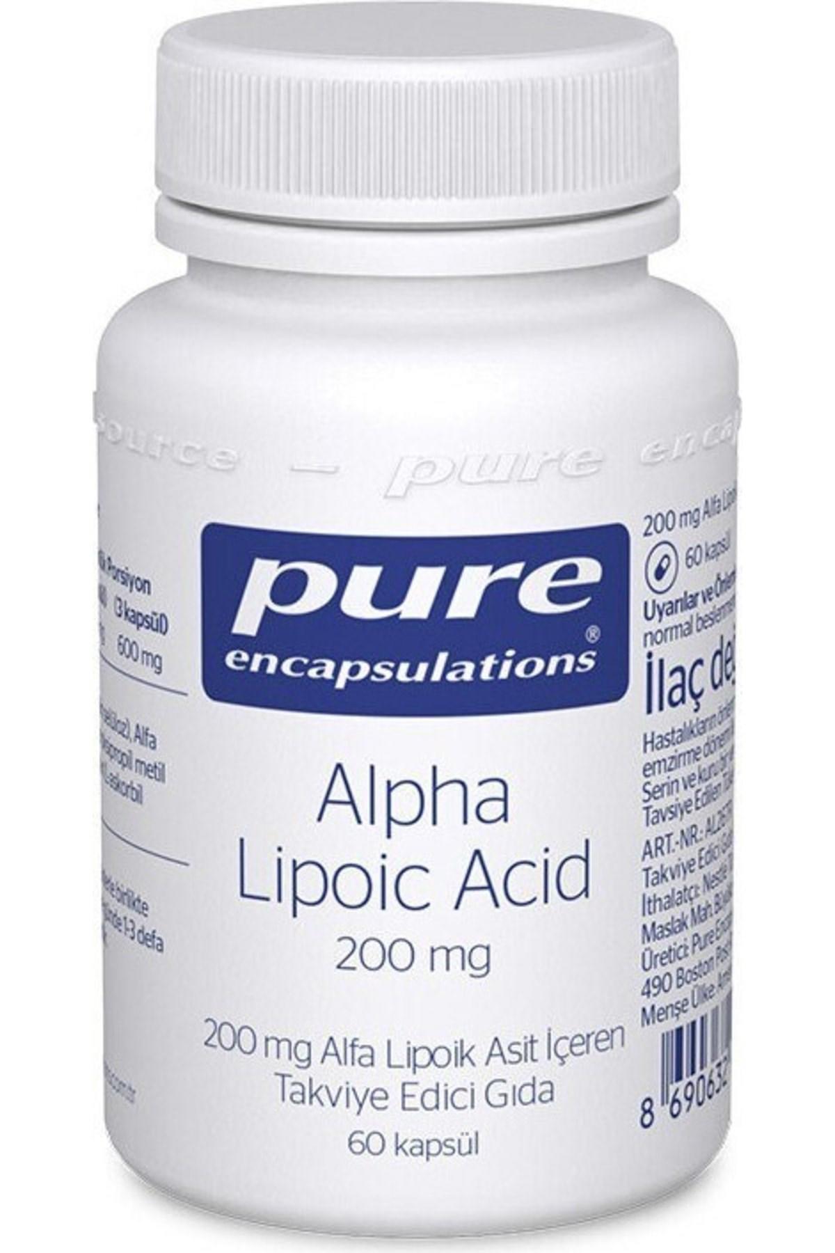 Pure Encapsulations Alpha Lipoic Acid Sade Unisex Vitamin 60 Tablet