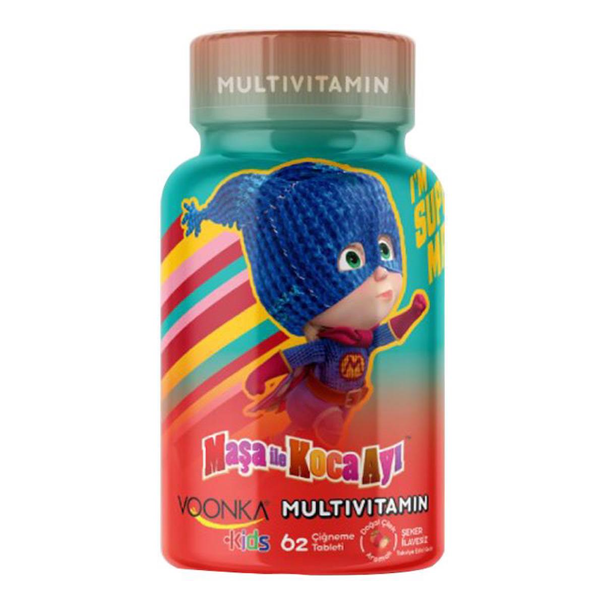 Voonka Takviye Edici Gıda Aromalı Çocuk Vitamin 62 Tablet