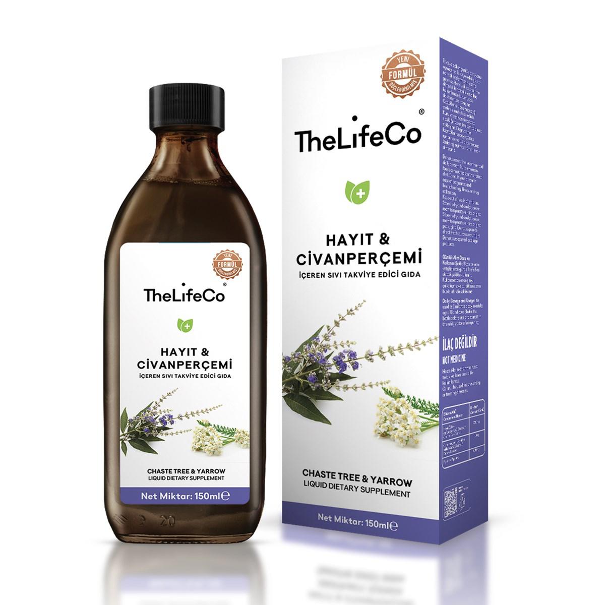 Thelifeco Hayıt & Civanperçemi Ekstraktı Aromasız Yetişkin Bitkisel Besin Desteği 150 ml