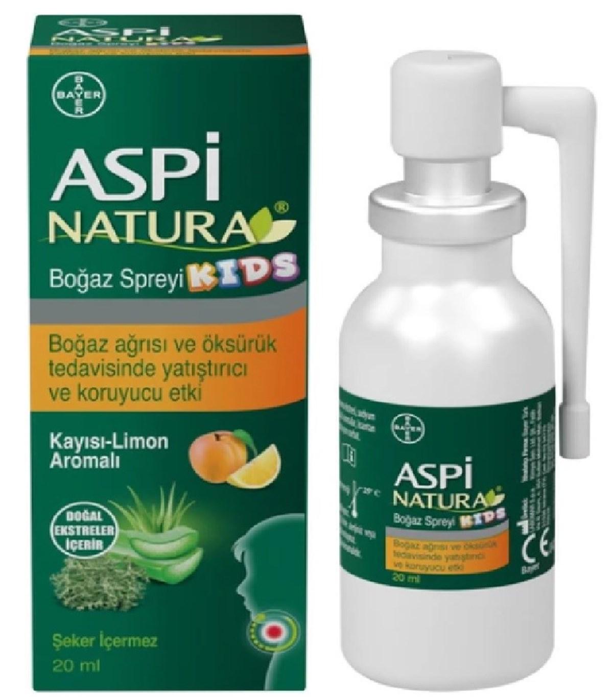 Bayer Aspi Natura Aromalı Çocuk Bitkisel Besin Desteği 20 ml