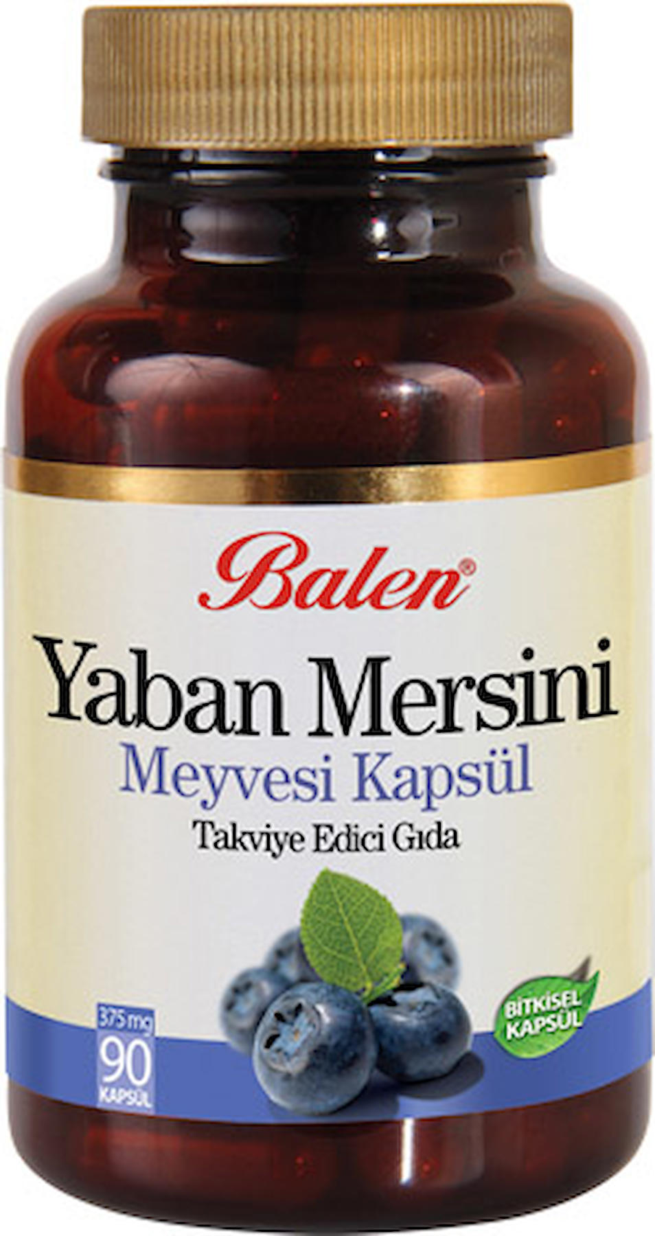 Balen Yaban Mersini Ekstraktı Yaban Mersini Yetişkin Bitkisel Besin Desteği 90 Kapsül