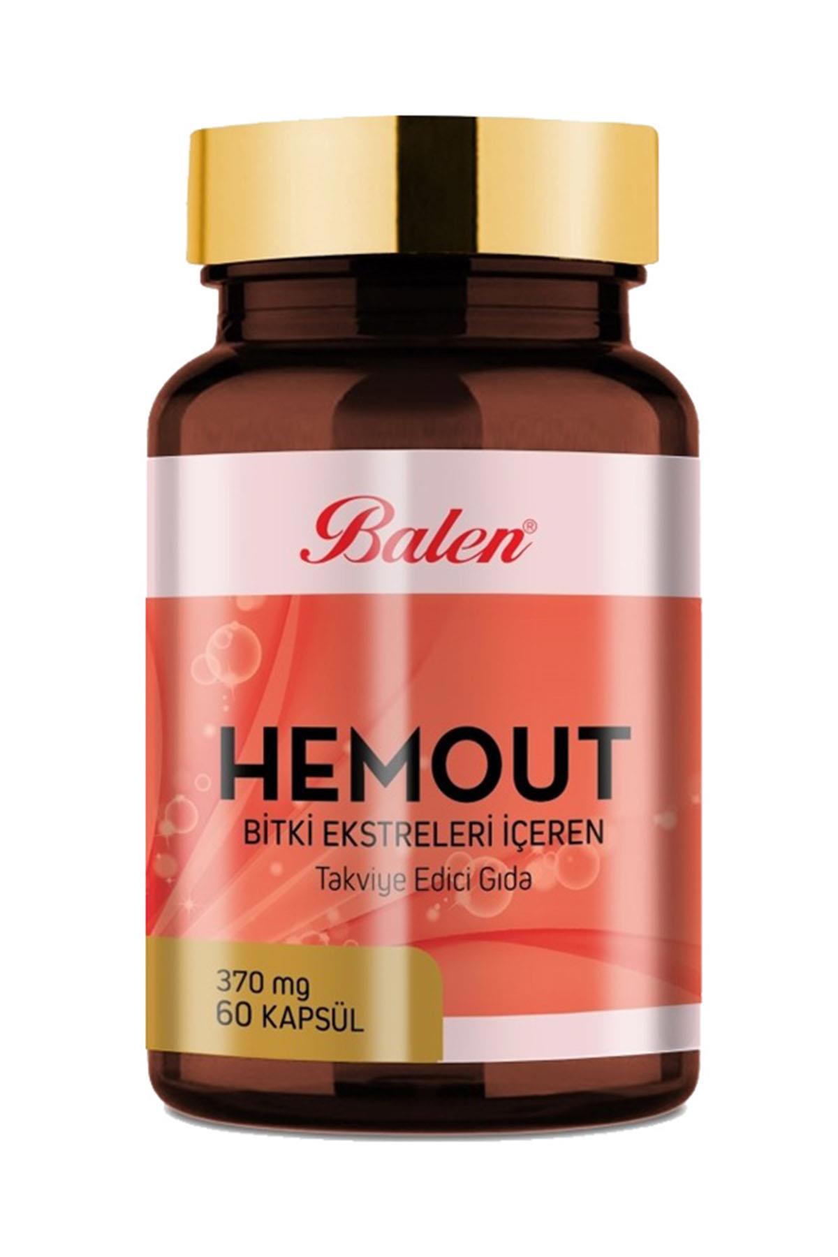 Balen Hemout Bitki Aromalı Yetişkin Bitkisel Besin Desteği 60 Kapsül