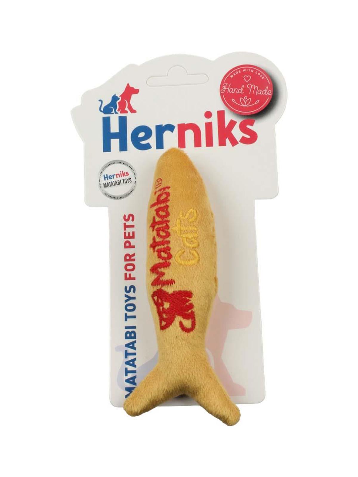Herniks Fishy Sesli Peluş Isırma Yavru-Yetişkin Balık Kedi Oyuncağı