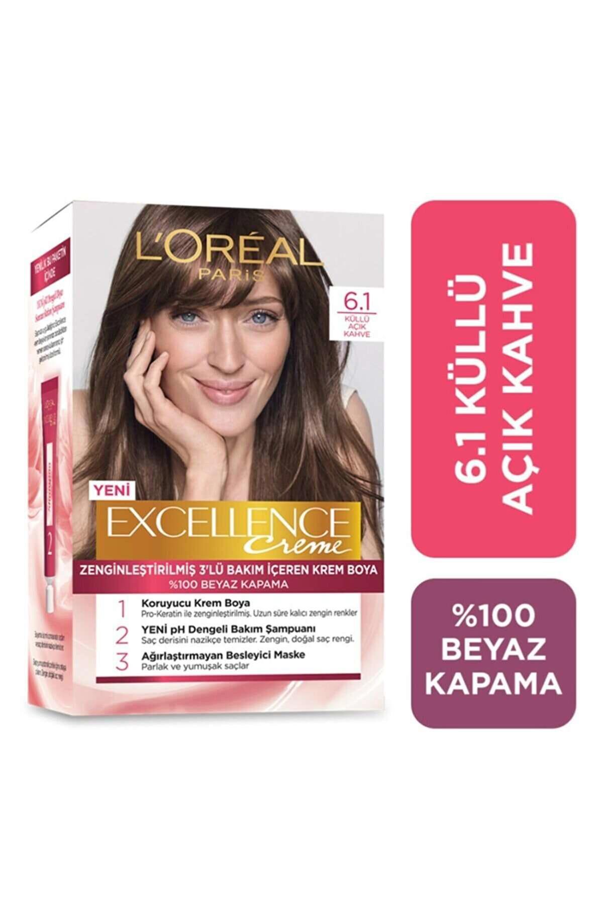 L'Oreal Professionnel 6.1 Küllü Açık Kahve Amonyaksız Krem Saç Boyası