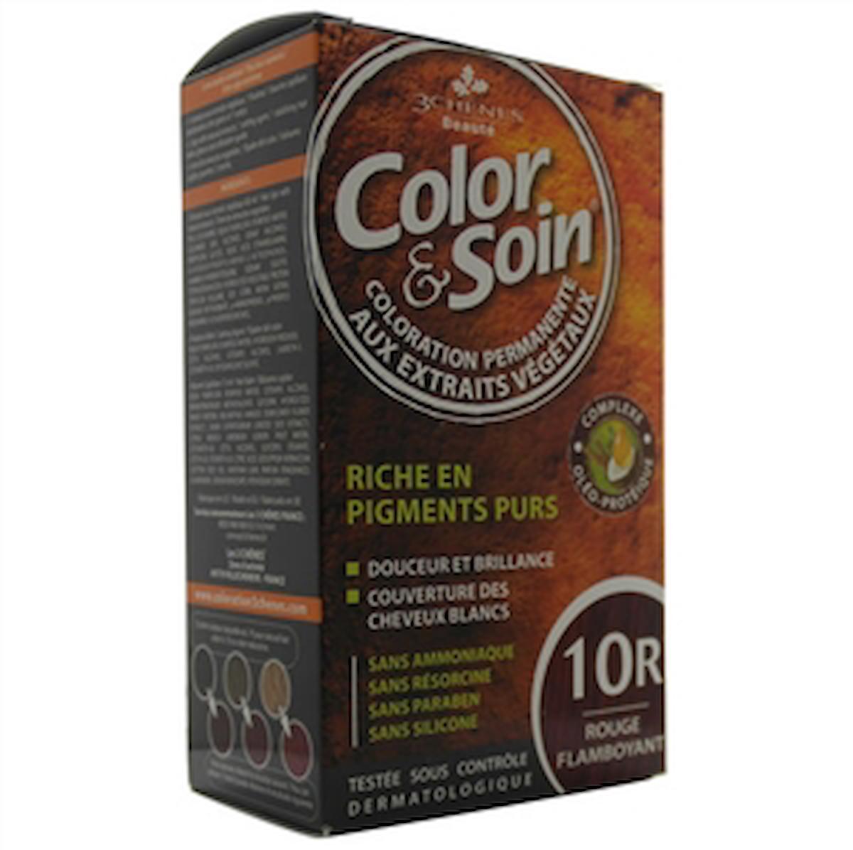 Color Soin 10R Parlak Kırmızı Amonyaksız Krem Saç Boyası 120 ml