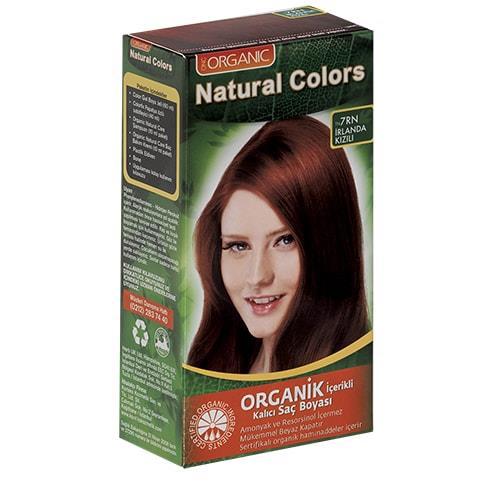 Organic Natural Colors 7RN İrlanda Kızılı Organik Krem Saç Boyası