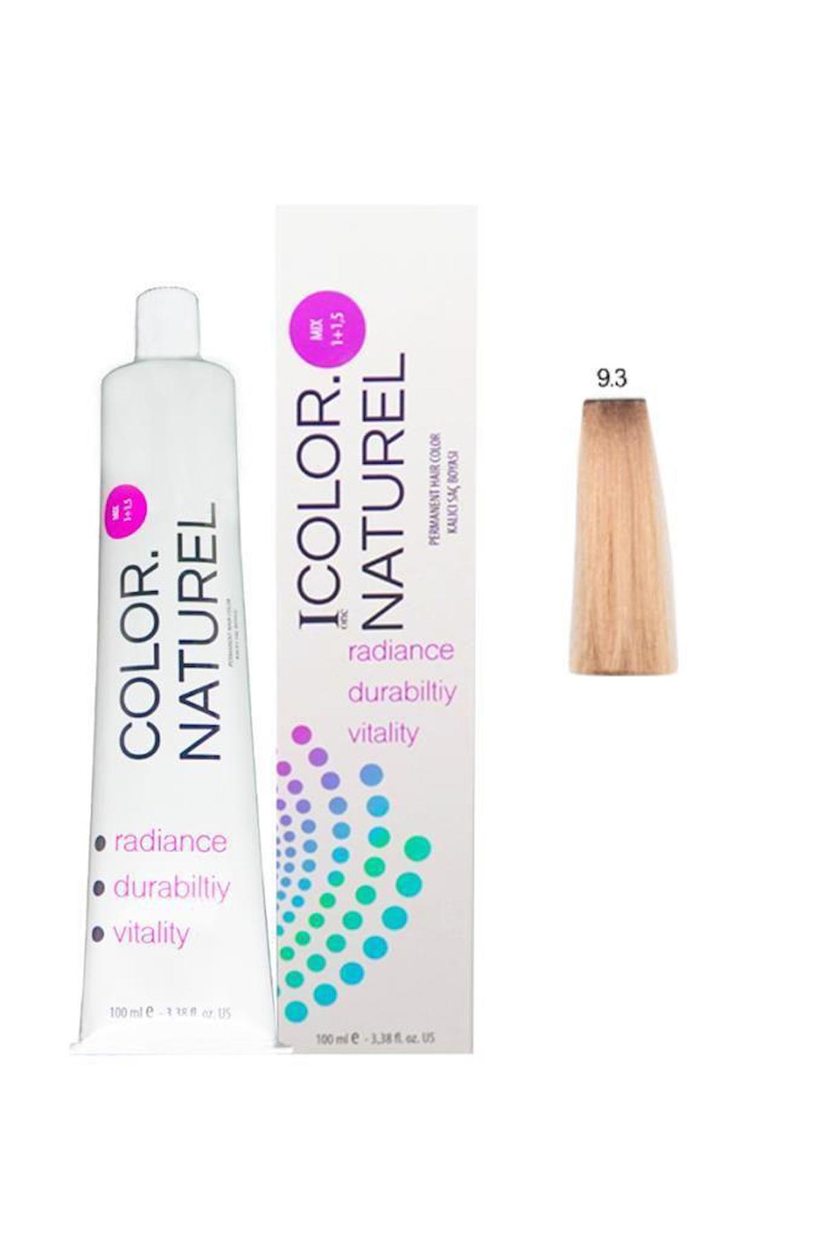 Color Naturel 9.3 Çok Açık Altın Kumral Krem Saç Boyası 100 ml