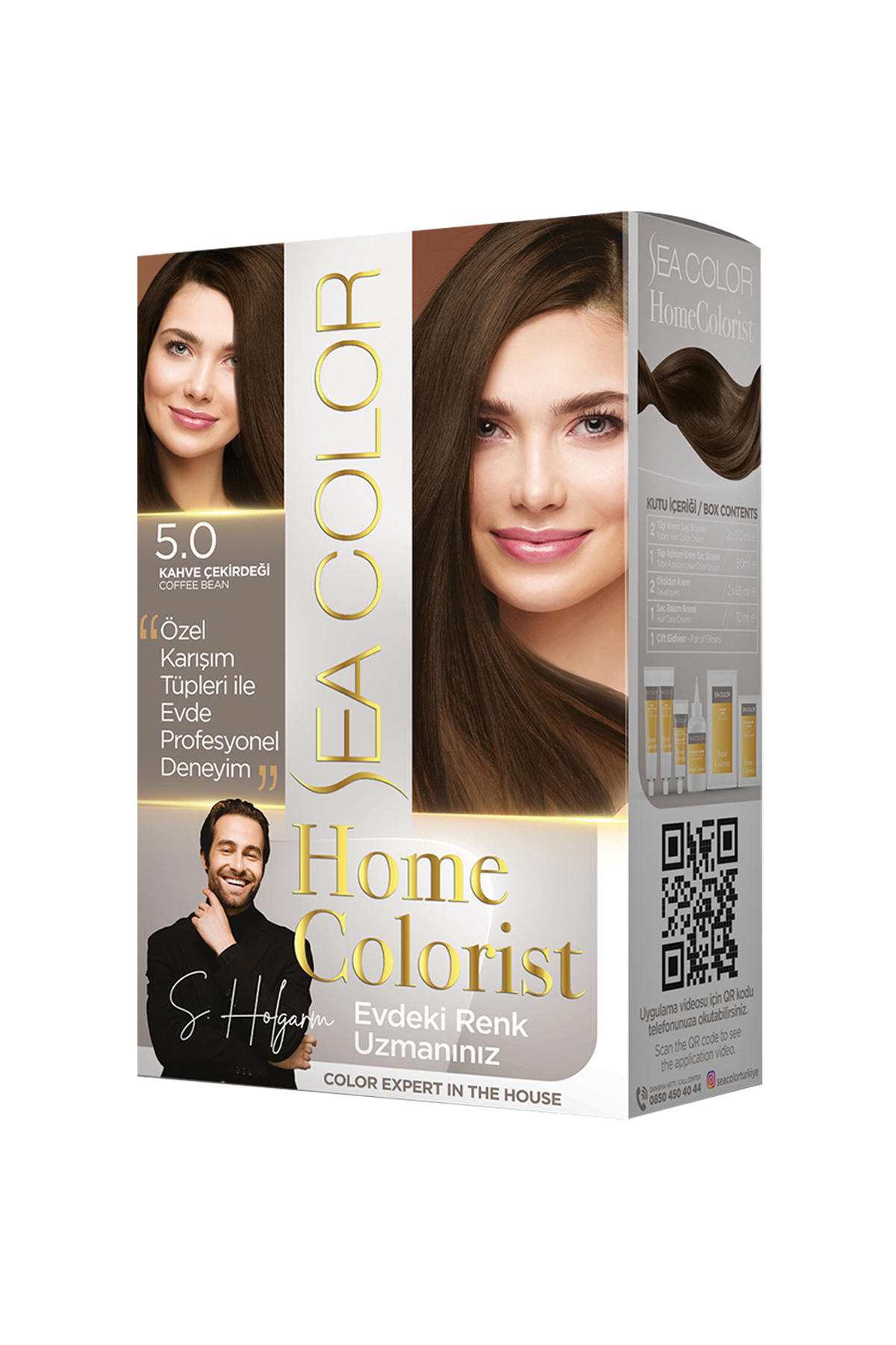Sea Color 5.0 Kahve Çekirdeği Krem Saç Boyası