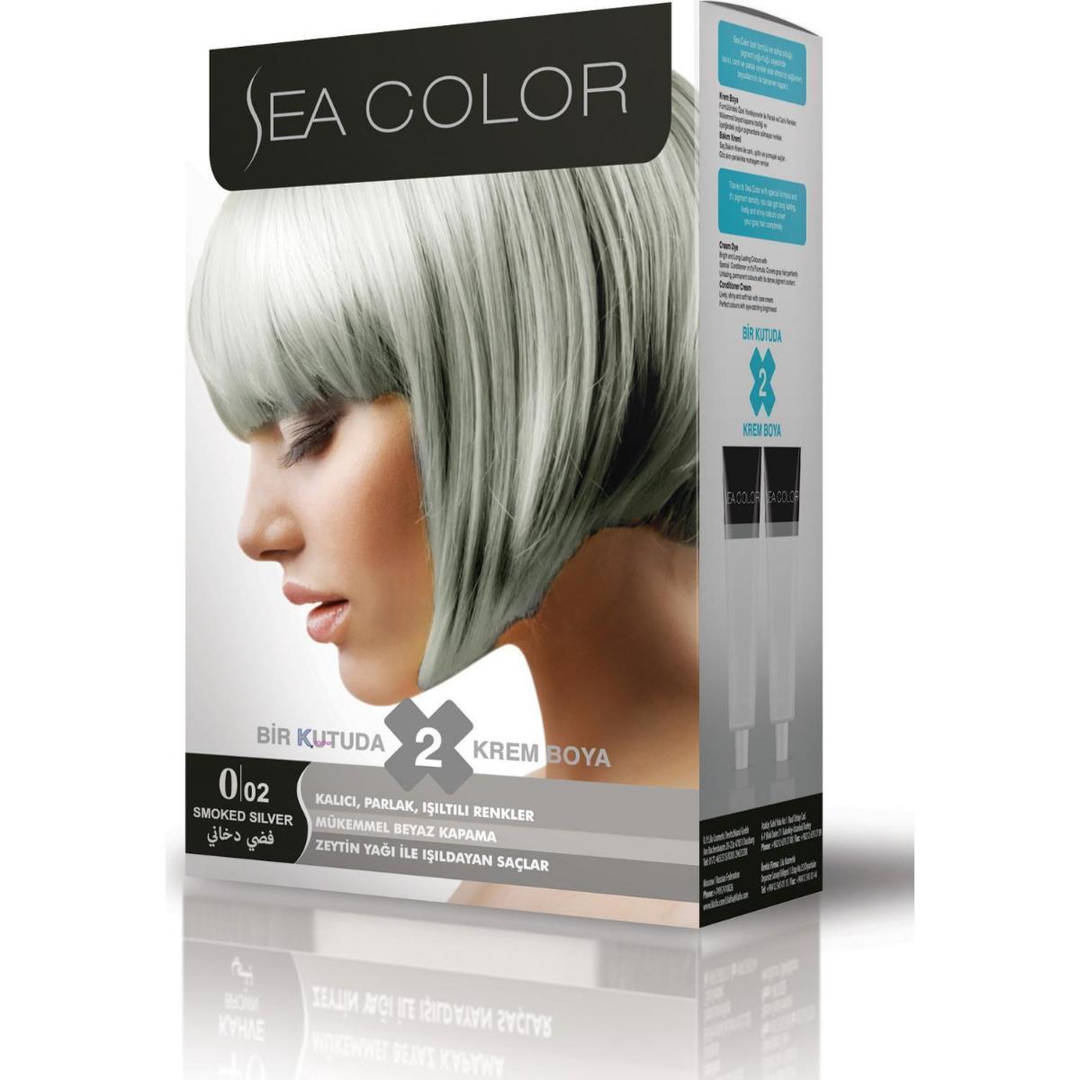 Sea Color 0.02 Smoked Silver Krem Saç Boyası