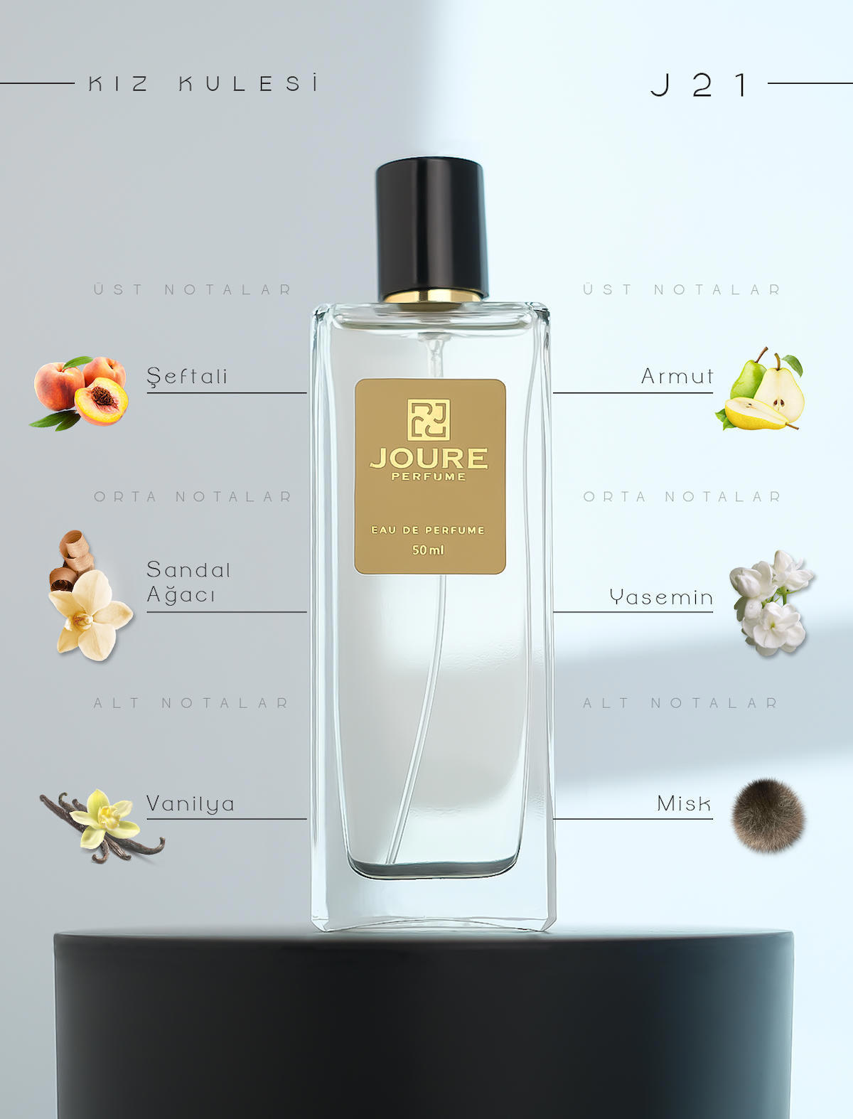 Joure Perfume Joure J21 EDP Meyvemsi Kadın Parfüm 50 ml