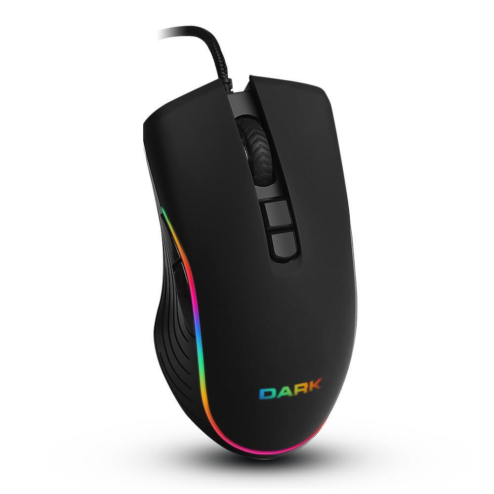 Dark GM1100 7D RGB Makrolu Kablolu Siyah Optik Mouse
