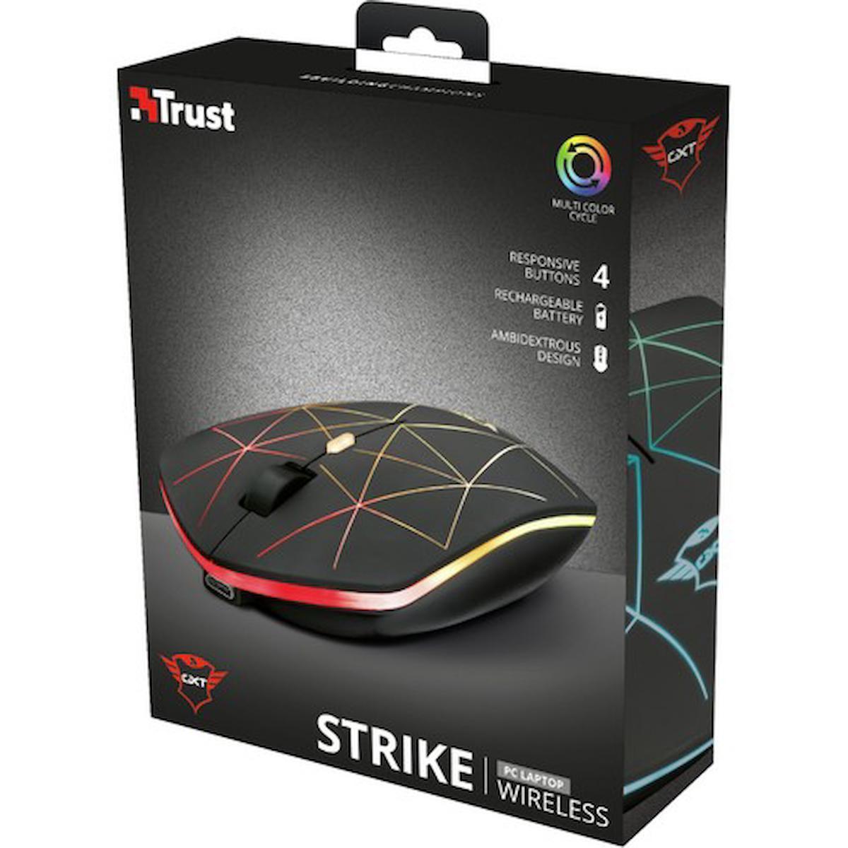 Trust Gxt-117 Kablosuz Siyah Gaming Mouse