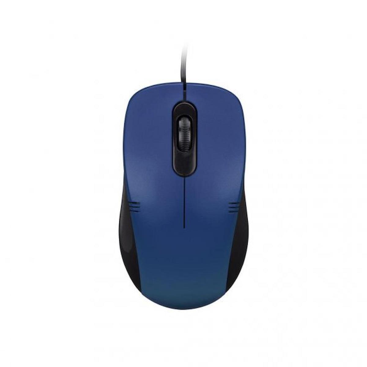 Everest SM-258 Kablolu Mavi Optik Mouse