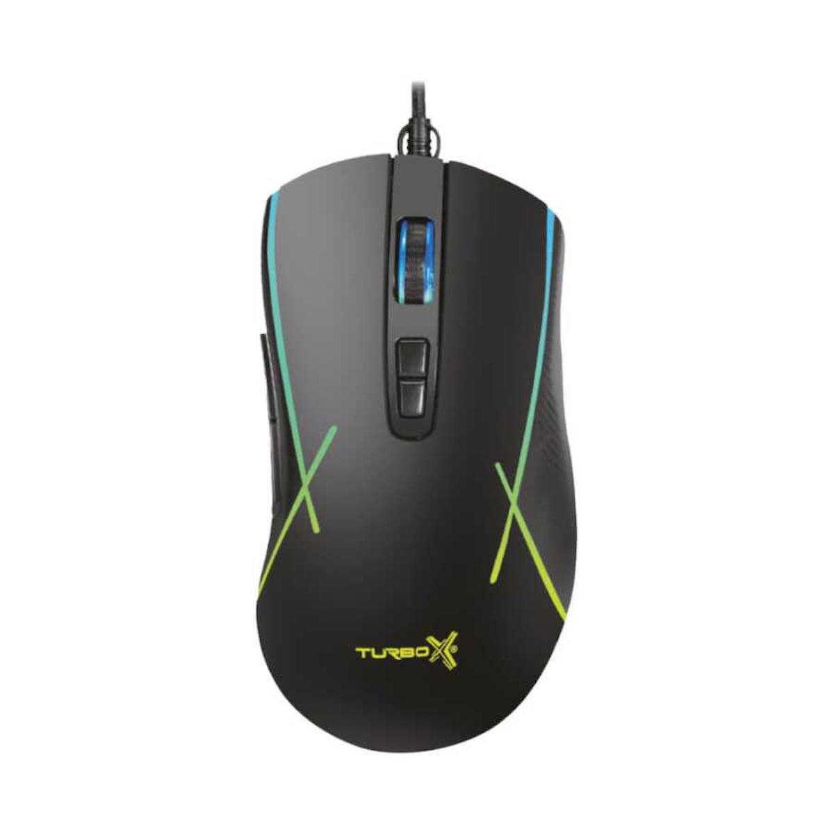Turbox Tr-M5 RGB Makrolu Kablolu Siyah Optik Mouse