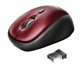 Trust 19522 Ergonomik Kablosuz Kırmızı Optik Mouse
