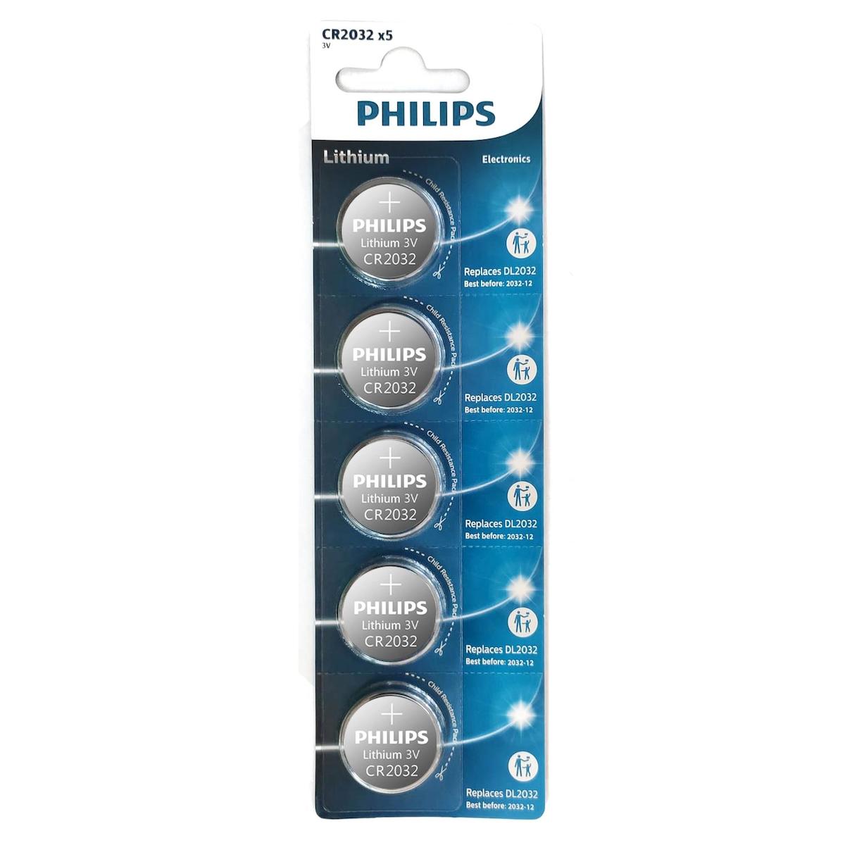 Philips Avent CR2032 3 V Lityum Düğme Pil 5'li