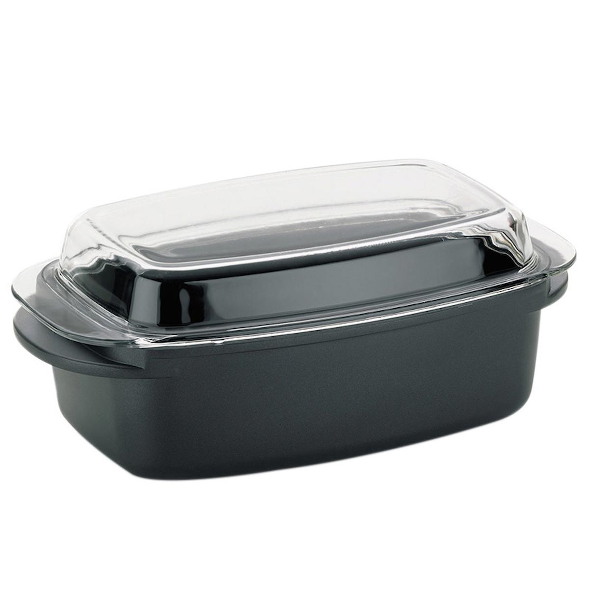 Kela 15152 Kerros Cam Kapaklı 32x22 cm Alüminyum Tencere
