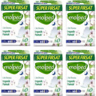 Molped Pure & Soft Organik İnce 18'li Hijyenik Ped 6 Adet