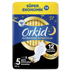 Orkid Ultra Gece Extra Plus İnce 14'lü Hijyenik Ped 8 Adet