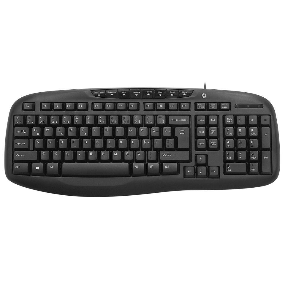 Frisby FK-4820QU Türkçe Q 104 Tuşlu Kablolu Siyah Normal Klavye