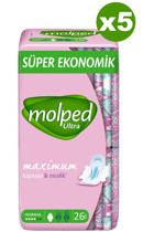 Molped Ultra İnce 26'lı Hijyenik Ped 5 Adet
