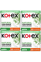 Kotex Natural İnce 20'li Hijyenik Ped 4 Adet