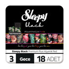 Sleepy Black İnce 18'li Hijyenik Ped 4 Adet