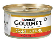 Purina Gourmet Gold Kıyılmış Sığır Etli Yetişkin Yaş Kedi Maması 6x85 gr