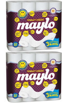 Maylo Süper 3 Katlı 2x32'li Rulo Tuvalet Kağıdı