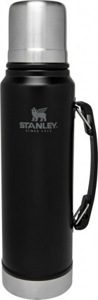Stanley Klasik Legendary Paslanmaz Çelik 1 lt Outdoor Termos Siyah