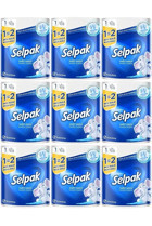Selpak Dev Rulo 3 Katlı 9'lu Rulo Kağıt Havlu