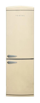 Vestel NFK37201 Çift Kapılı No Frost Retro Bej Buzdolabı