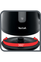Tefal Element Çelik 1.7 lt 2000 W Işıklı Klasik Siyah Kettle