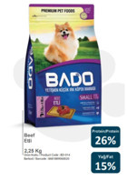 Bado Etli Küçük Irk Yetişkin Kuru Köpek Maması 2.25 kg