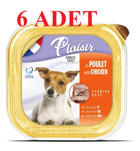 Plaisir Tavuklu Yetişkin Yaş Köpek Maması 150 gr 6'lı