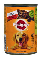 Pedigree Sığır Etli Yetişkin Yaş Köpek Maması 400 gr