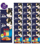 Felix Kanat-Sığır Eti Yetişkin Yaş Kedi Maması 26x85 gr