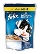 Felix Tavuk Yetişkin Yaş Kedi Maması 3x100 gr