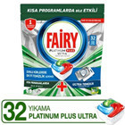 Fairy Platinum Plus Ultra Temizlik Tablet Bulaşık Makinesi Deterjanı 32 Adet