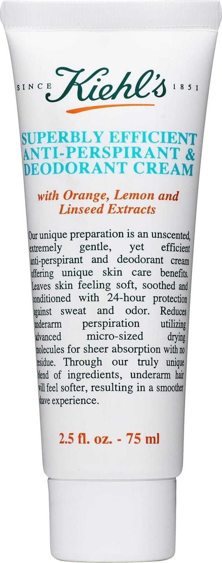 Kiehl's New York Superbly Efficient Antiperspirant Krem Unisex Deodorant 75 ml