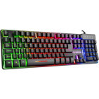 Rampage Cypher KM-RX9 Işıklı Ergonomik Siyah Kablolu Klavye Mouse Seti