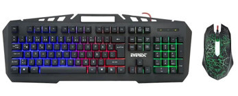 Everest KMX-99 USB Gökkuşağı Zemin Aydınlatmalı Q Oyuncu Klavye Mouse Seti