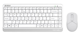 A4Tech FG1112 Kablosuz Q Mini Klavye Mouse Seti Beyaz