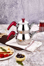 Taç Mini Dem Çaydanlık Bordo