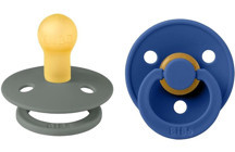 Bibs Colour 0-6 Ay Gri-Lacivert Emzik