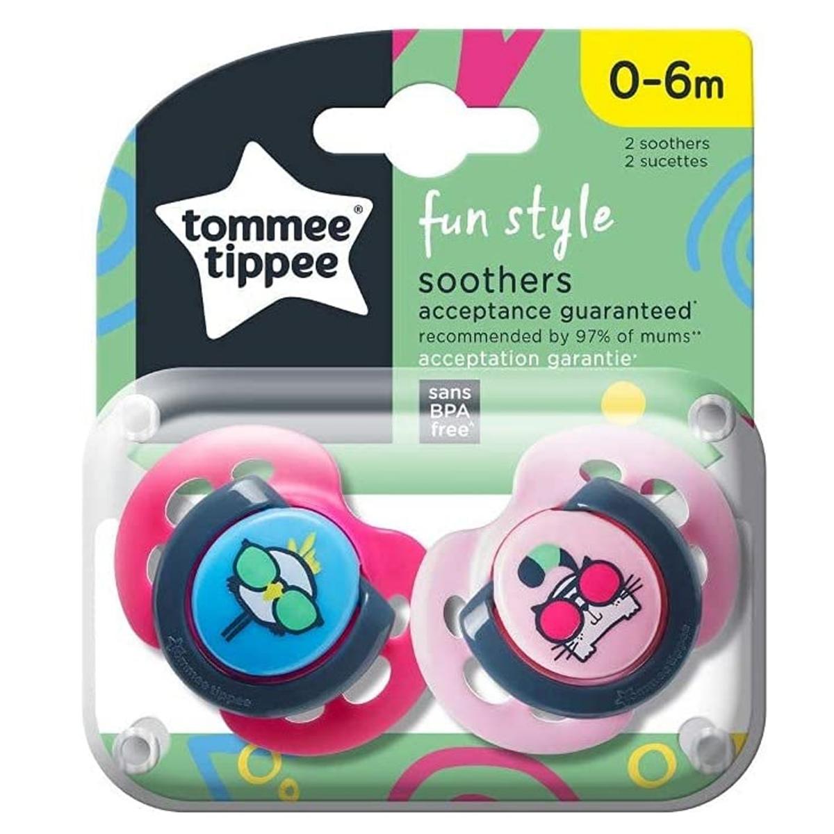 Tommee Tippee Fun Style 0-6 Ay 2'Li Pembe Emzik